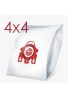MIELE XXL-PACK 16 Σακούλες Υφασμάτινες HyClean 3D Efficiency Τύπος FJM συμβατές με ηλεκτρικές σκούπες MIELE